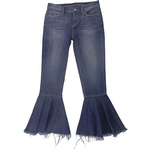 Articles of Society Womens Suzy Flared Jeans, Blue, NWT - Picture 1 of 2